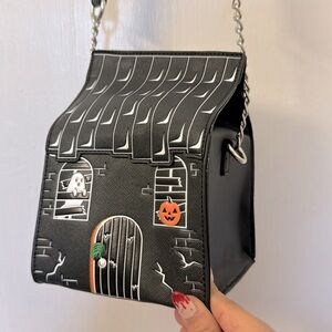 Halloween Haunted House Crossbody Purse.